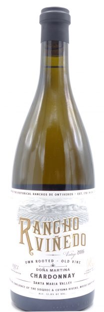 2016 Ranchos De Ontiveros Chardonnay Santa Maria Valley Dona Martina, Rancho Vinedo 750ml