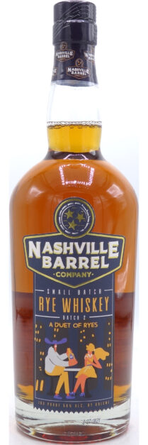 Nashville Barrel Co. Rye Whiskey Batch #2, A Duet of Ryes 750ml
